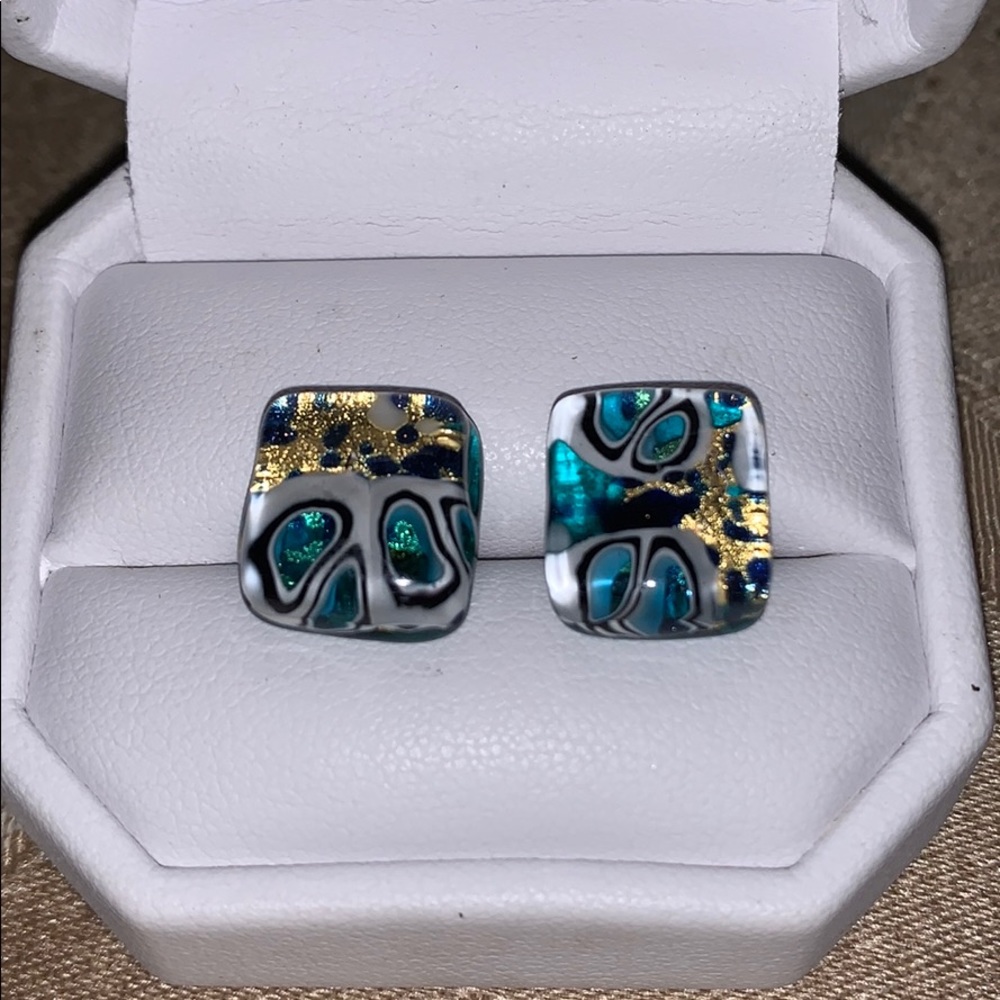 Italian Murano Glass Earrings